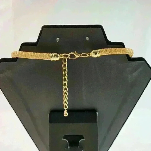 Handmade adjustable necklace and earring set in art wire Multicolor - Picture 5 of 12